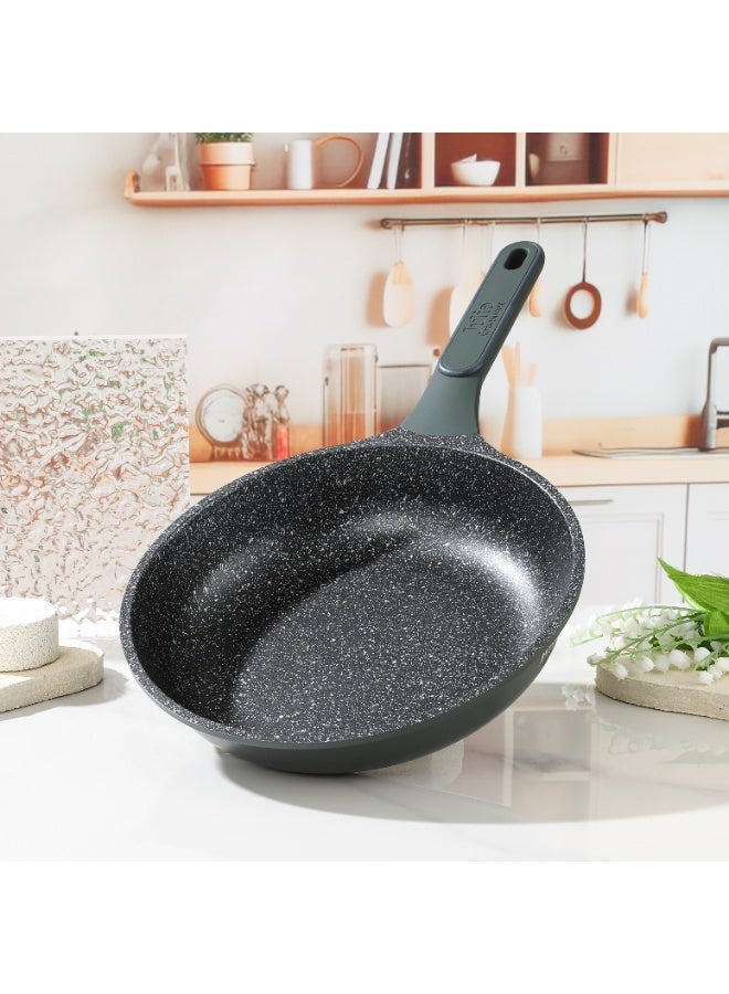 Julia Elite Pro Frypan 22cm - Green - Black Granite Non-Stick - Induction Ready - Image 1